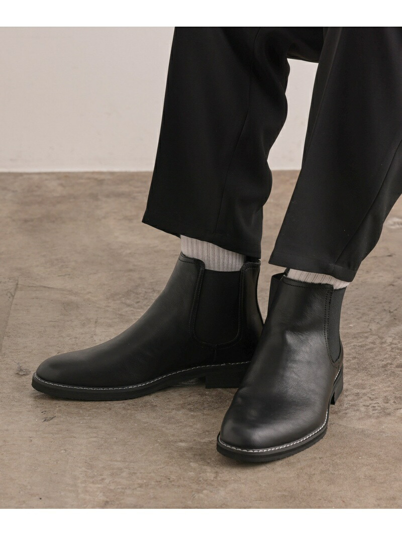 楽天市場】JUNRED プレーントゥサイドゴアブーツ ジュン スタンダード