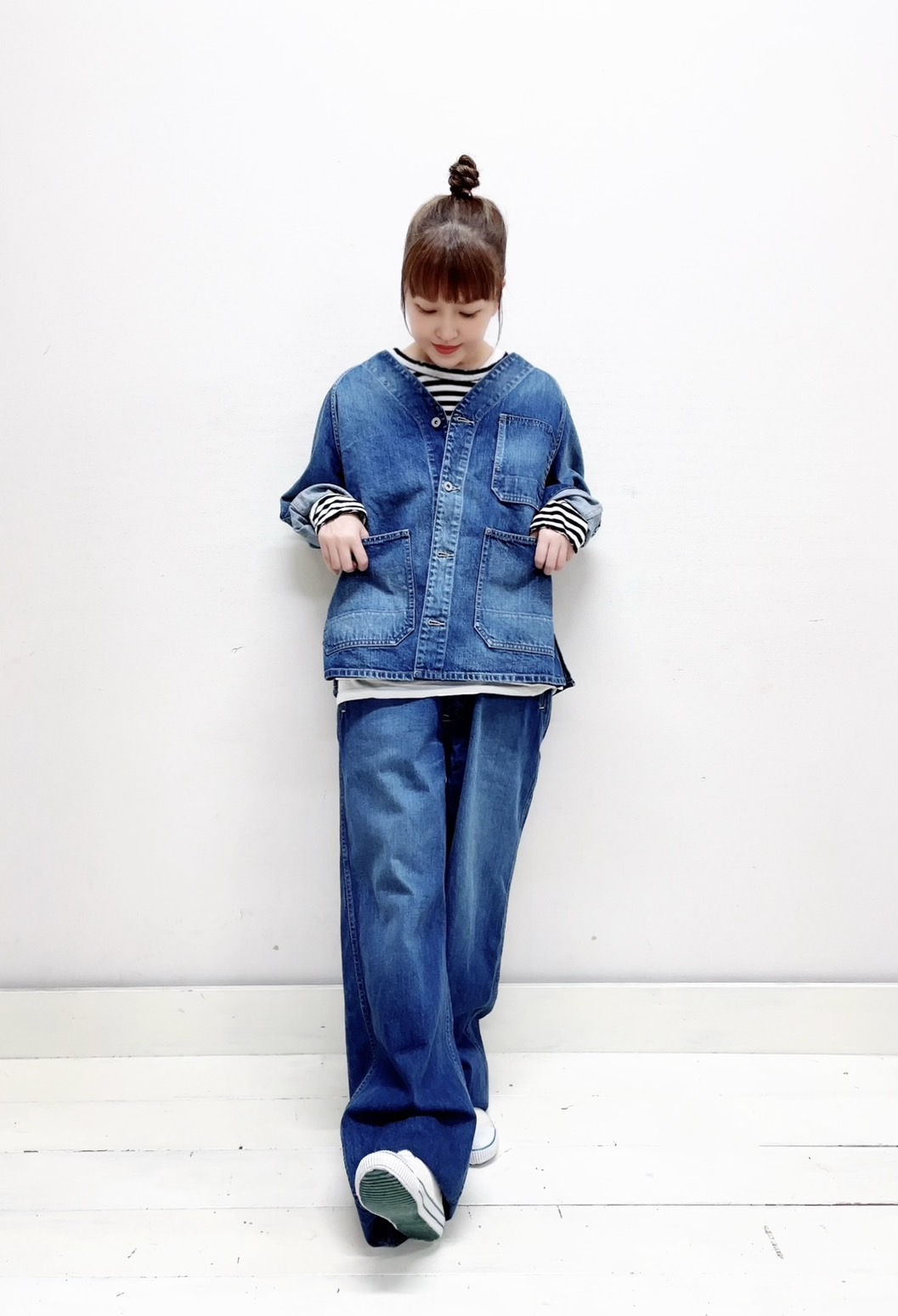 楽天市場】【veritecoeur】バーティカルポケットデニム / ST-182