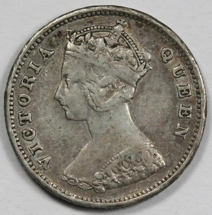 楽天市場】香港 1899 10 セント銀貨 ビクトリア女王 VF/XF ナイス