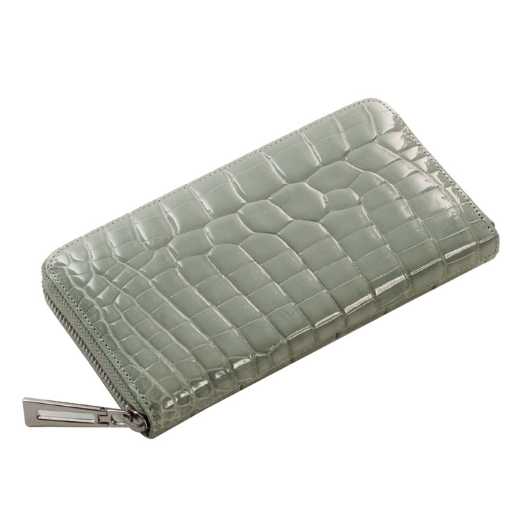 楽天市場】【24h限定10%off】クロコダイル 長財布 シャイニング 加工