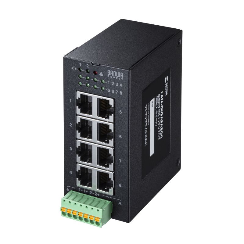 楽天市場】産業用ギガスイッチングハブ 高耐久 8ポート EMS認証 EMI