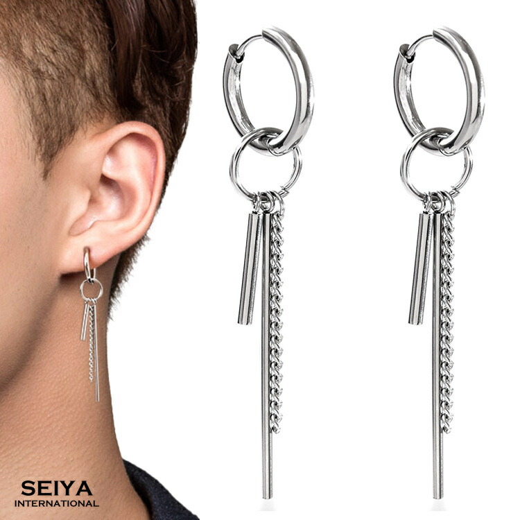 楽天市場】ピアス bts ジョングク 着用 デザイン チェーンピアス 韓国