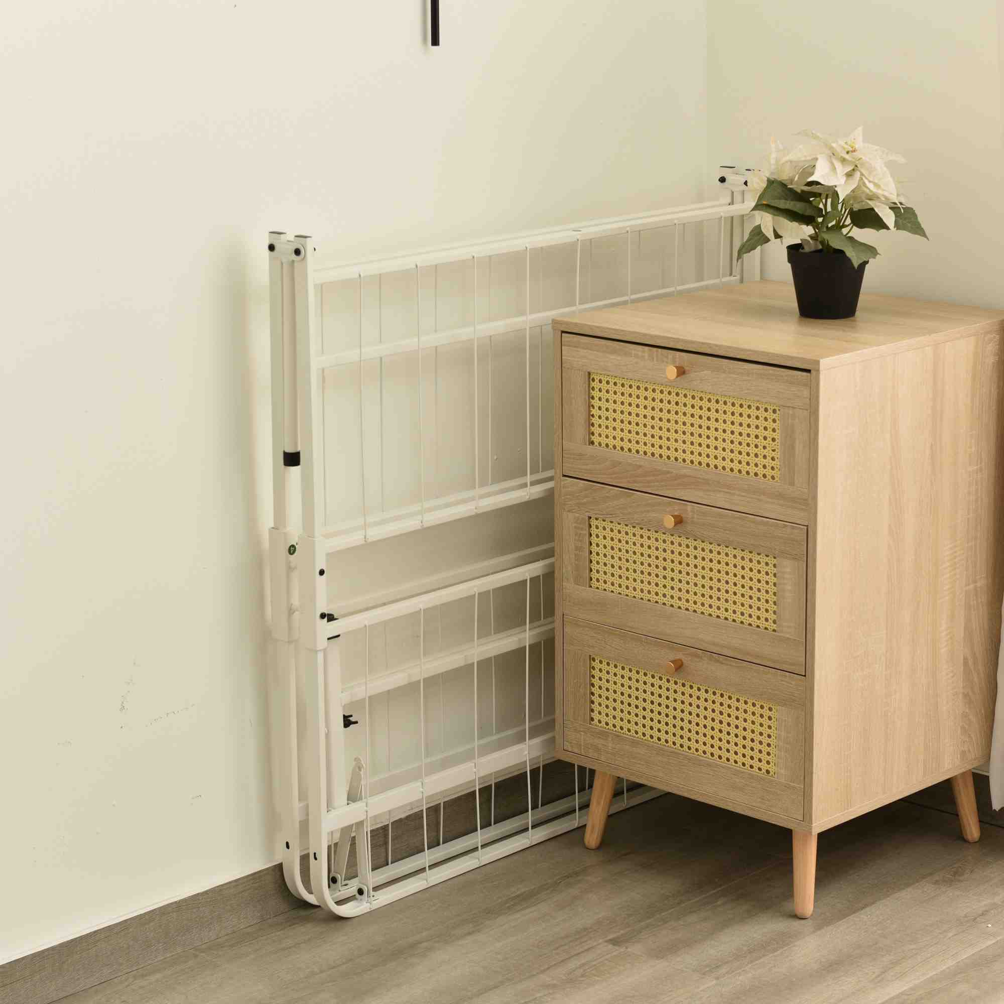 楽天市場】パイプベッド 折りたたみベッド シングル 組立簡単 ベッド