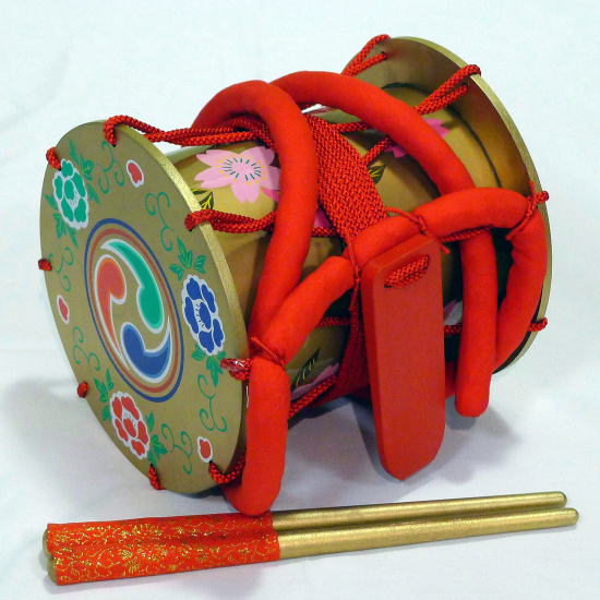 楽天市場】＊金鞨鼓（きんかっこ）バチ付【踊り用小道具】【送料無料