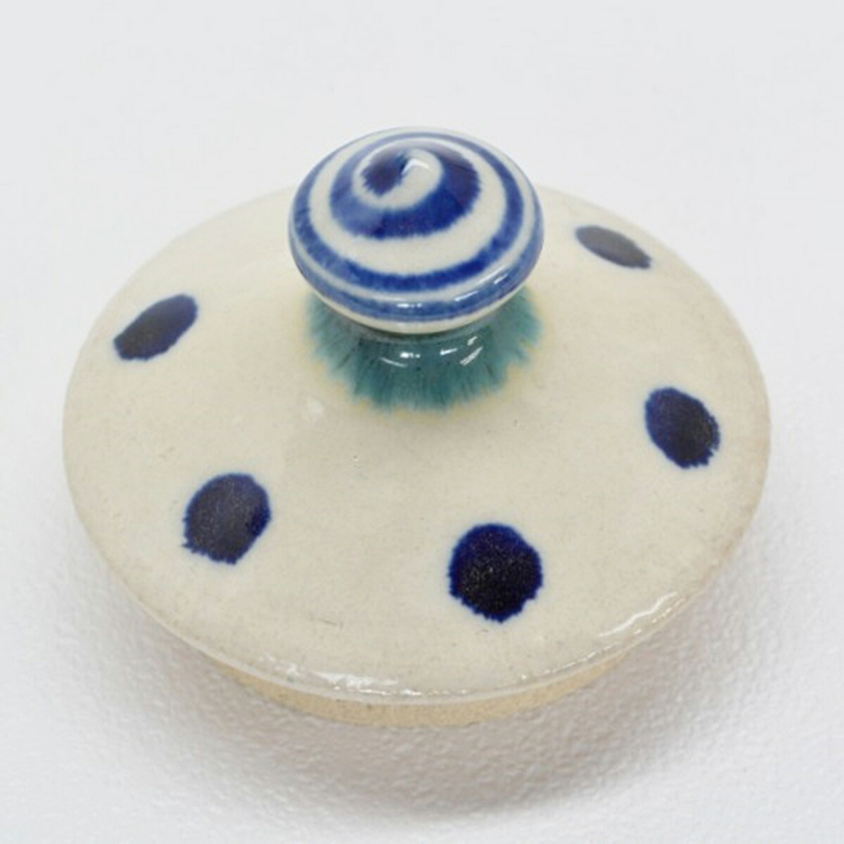 楽天市場】やちむん ポット 染付水玉柄 壹岐幸二 水玉ポット やちむん