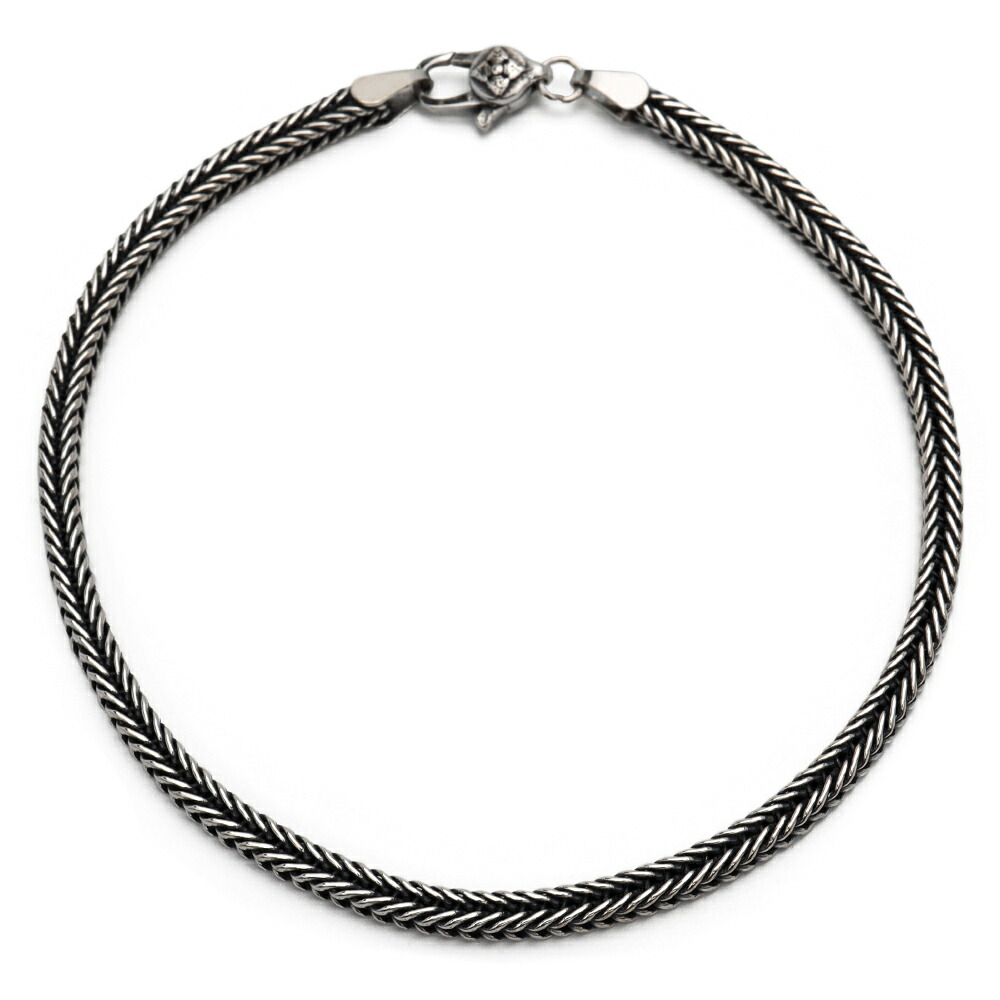 楽天市場】シルバー925 編み込みブレスレット 幅3mm メンズ
