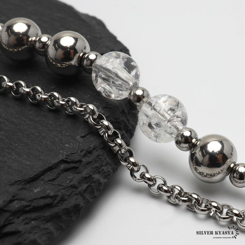 楽天市場】ステンレス 2連チェーンネックレス クロスネックレス