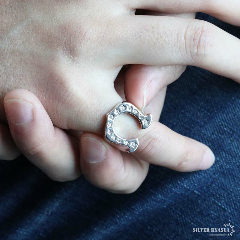 楽天市場】シルバー925 ホースシューリング 馬蹄リング シルバーリング