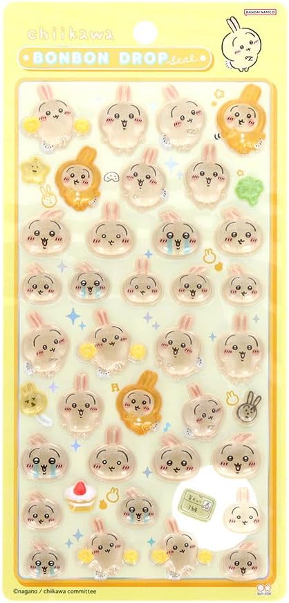 楽天市場】うさぎ ボンボンドロップシール ちいかわ S8542910 サン