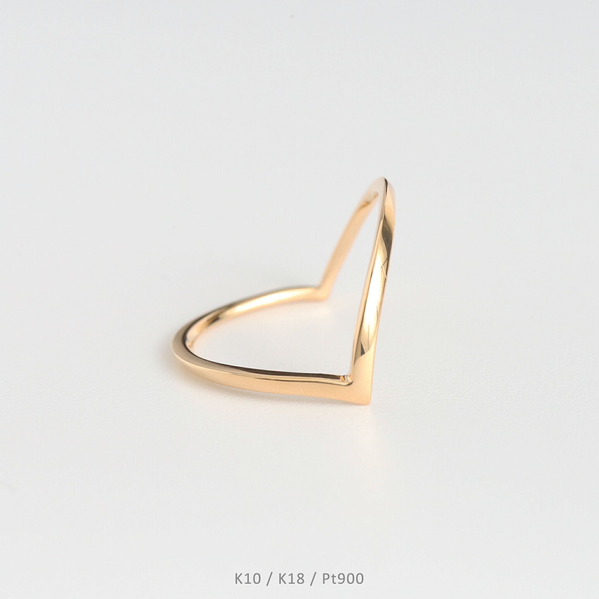 K10 リップモチーフリング イエローゴールド 9号 クロスモチーフ