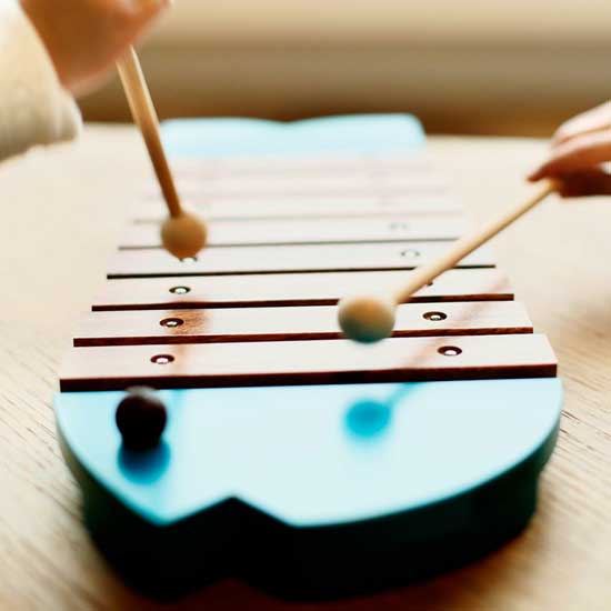 楽天市場】＜ボーネルンド＞ おさかなシロフォン青 木琴 ブルー : ソプラノ