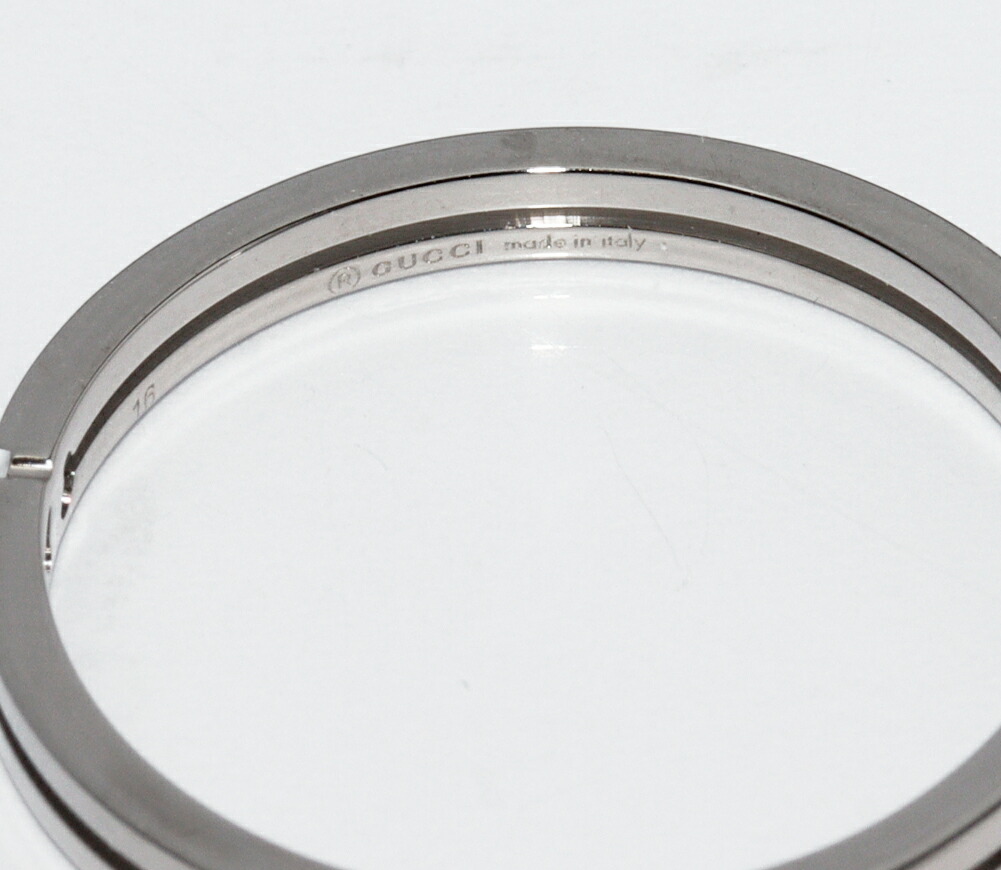 楽天市場】グッチ 指輪 K18WG インフィニティリング 幅2ミリ #16(15.5