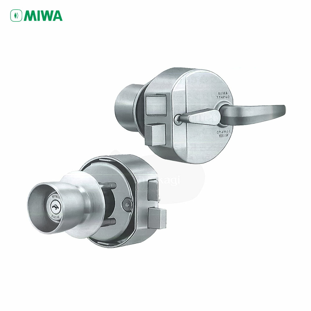 楽天市場】MIWA U9 HPD-40HS2 面付錠 扉厚33-36mm シルバー色 キー3本