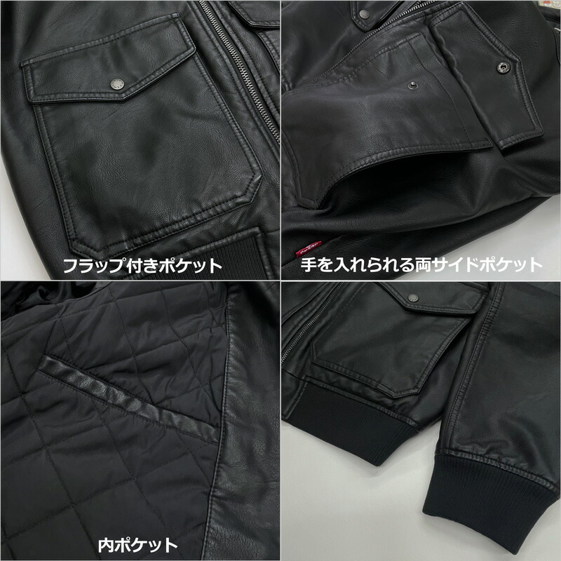 楽天市場】Levi's リーバイス メンズ MA-1スタイル レザージャケット