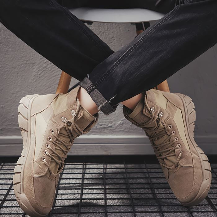 楽天市場】シューズ メンズ 靴 ワークブーツ スエード ハイカット