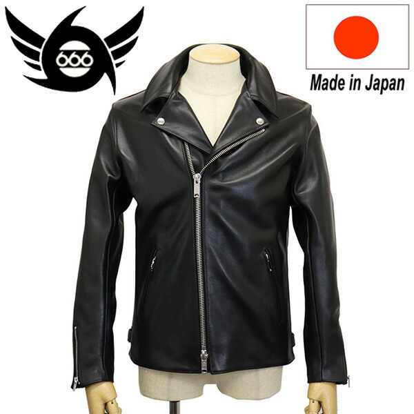 楽天市場】正規取扱店 666 LEATHER WEAR LJM-27TF プレーンバック