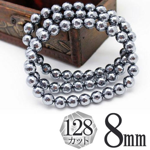 楽天市場】テラヘルツ ブレスレット 128面カット 8mm｜テラヘルツ鉱石