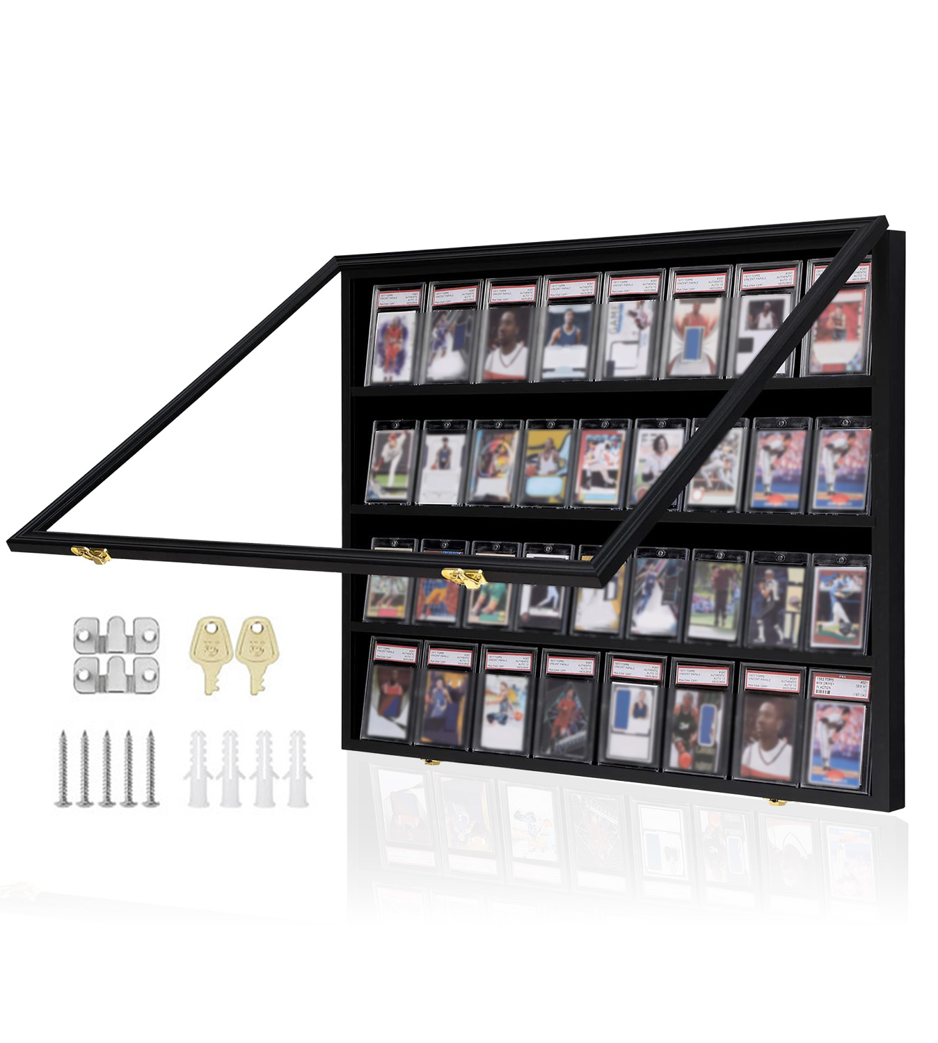 楽天市場】トレカ ディスプレイケース トレーディングカード 鍵付き UV