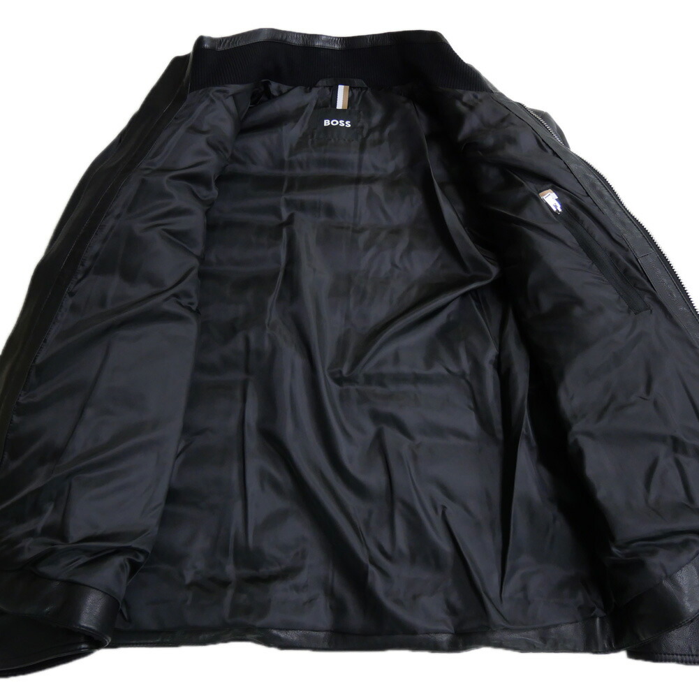 楽天市場】HUGO BOSS ヒューゴボス 中綿レザーブルゾン 50518724