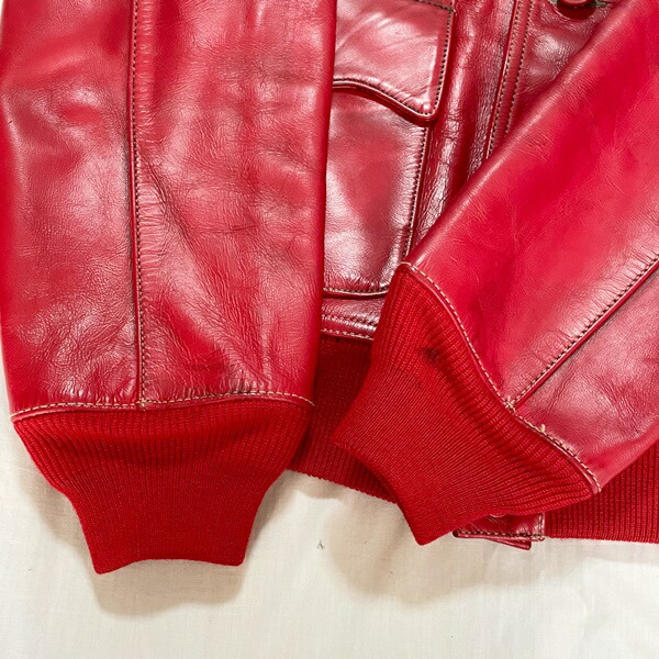 楽天市場】【中古】エヴィス 山根水軍 A-1 レザー ジャケット レッド