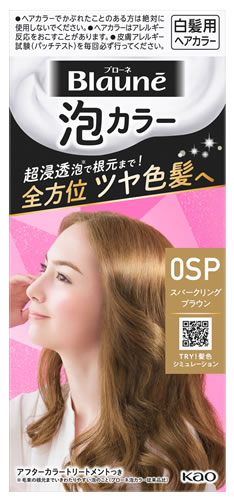 楽天市場】花王 ブローネ 泡カラー 0SP スパークリングブラウン (1