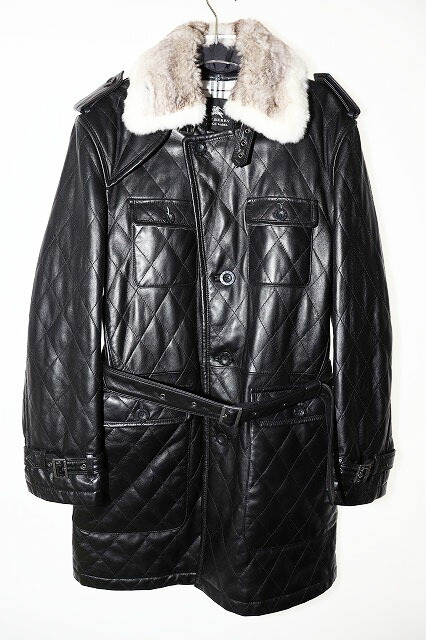 楽天市場】バーバリーブラックレーベル ラムレザージャケットの通販