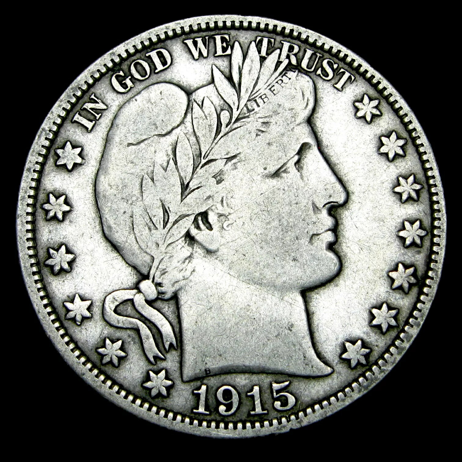 楽天市場】1915-D バーバー ハーフダラー シルバー ---- 素敵なコイン