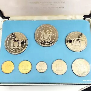 楽天市場】1975 年ベリーズ貨幣プルーフセット フランクリンミント 8