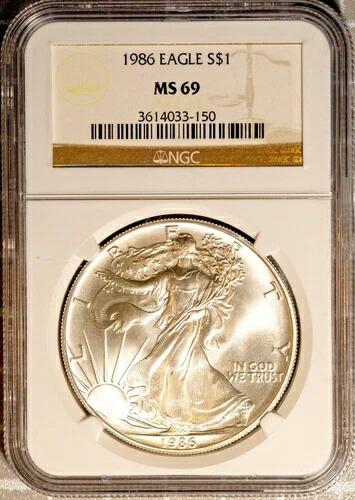 楽天市場】1ドル 銀貨 1986の通販