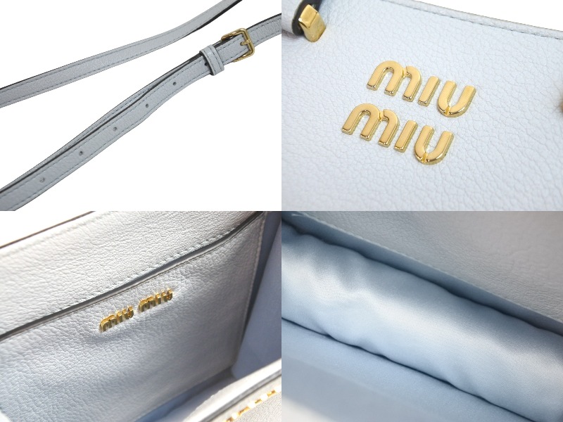 楽天市場】極美品 MIUMIU ミュウミュウ ショルダーバッグ 2WAY MADRAS