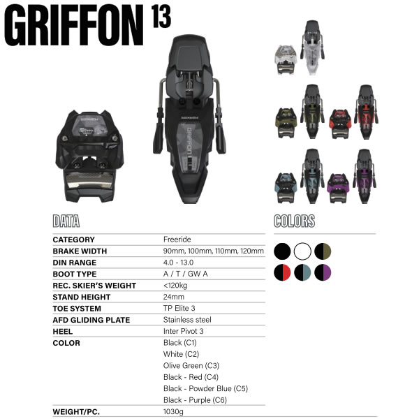 楽天市場】マーカー ビンディング GRIFFON 13 ブラック×レッド MARKER