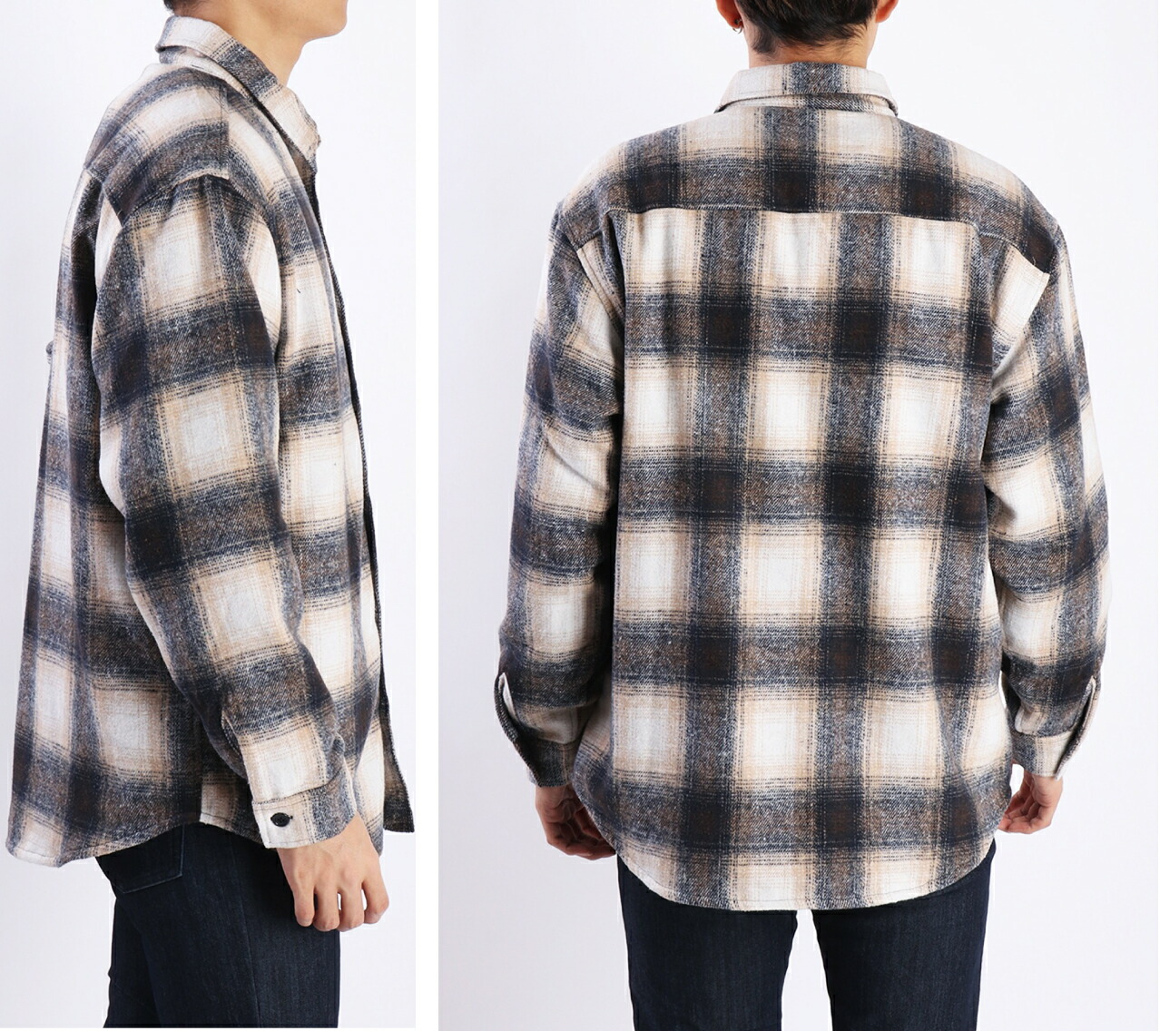 楽天市場】【冬物クリアランス 36%off】裏起毛 裏ボア チェック シャツ