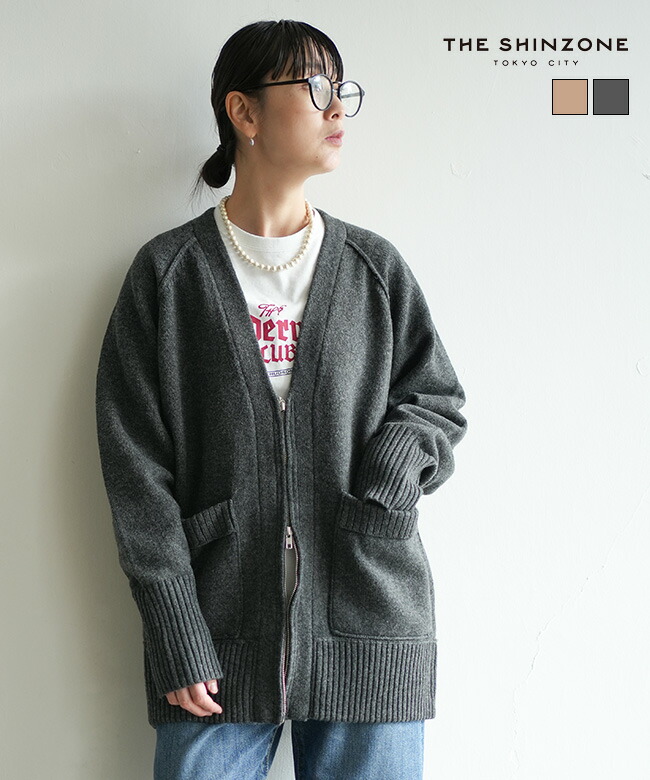 楽天市場】[25AMSNI07]THE SHINZONE(ザ シンゾーン) WOOL KNIT ZIP