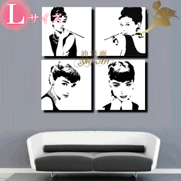 楽天市場】アートパネル モノトーン 人物画絵画 壁掛け【手書き】人気
