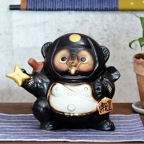 楽天市場】【38時間限定20%OFFクーポン配布中】信楽焼 忍者たぬき 送料