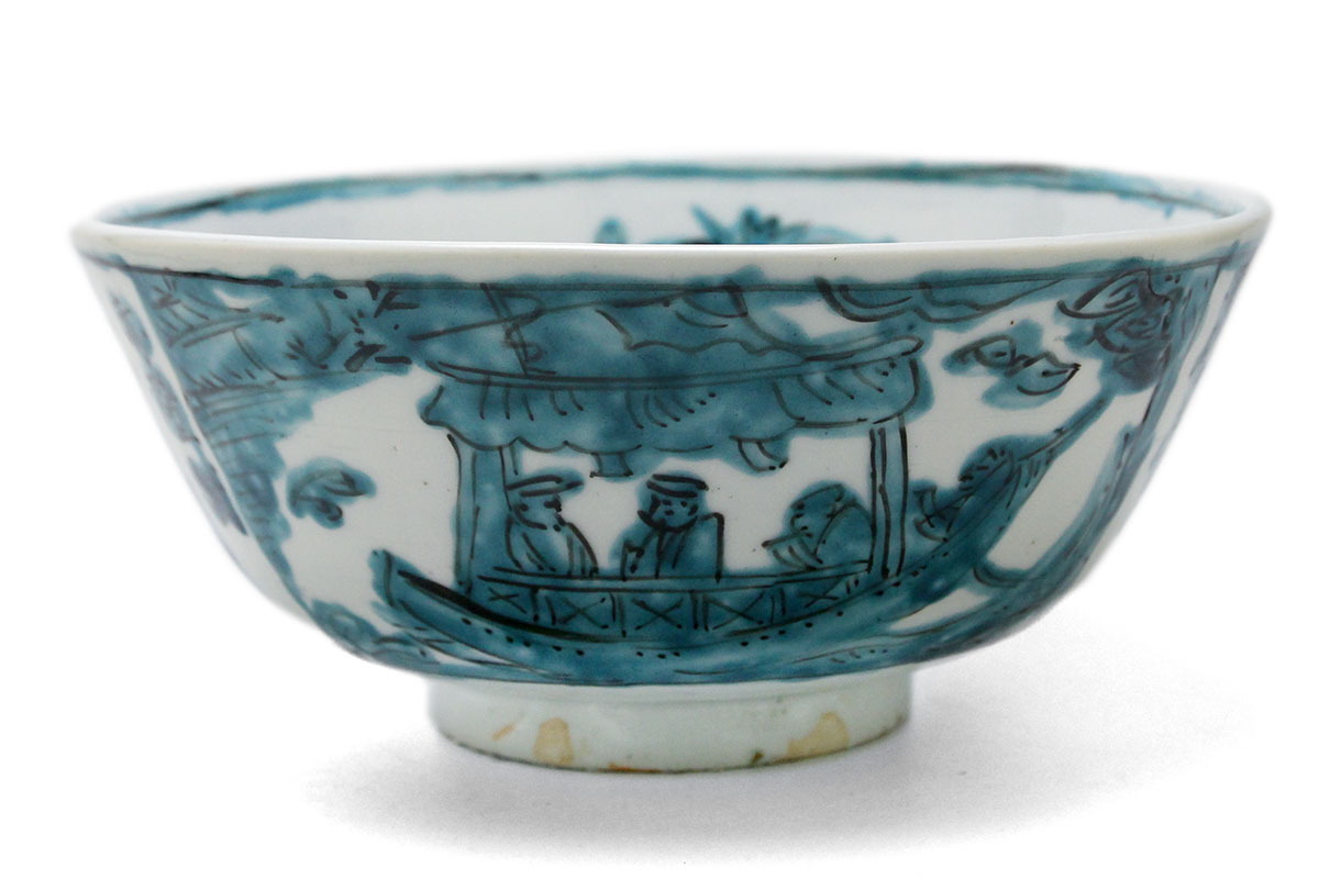 楽天市場】九谷焼：青呉須赤壁賦鉢・須田菁華《大鉢・盛鉢・20.5cm