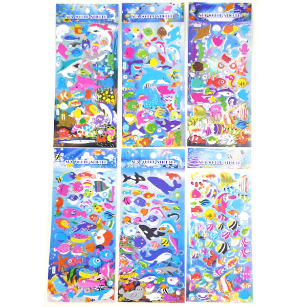 楽天市場】【25個セット】水族館のおともだちシール ステッカー お子様