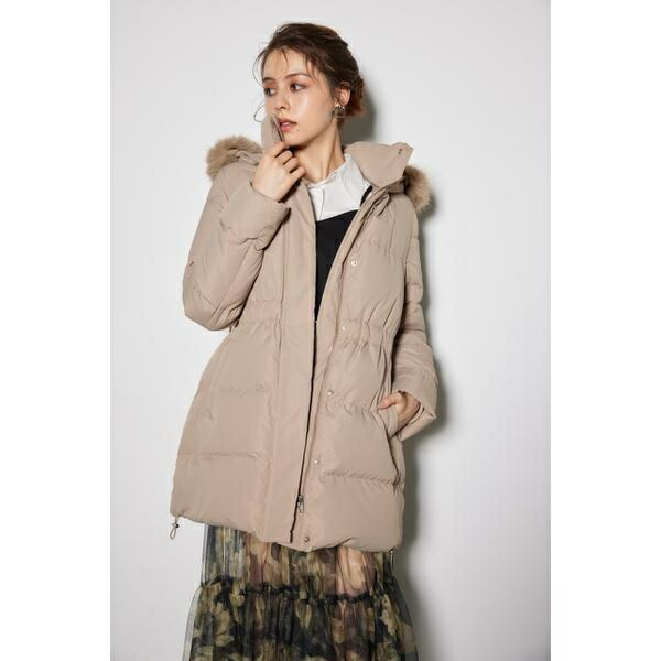 楽天市場】シャーリングゴムベルト付きシェイプダウンコート／リエンダ