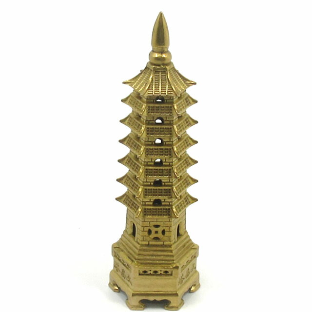 楽天市場】文昌塔 風水 置物 銅製 七層の文昌塔 高さ約15cm 縁起物