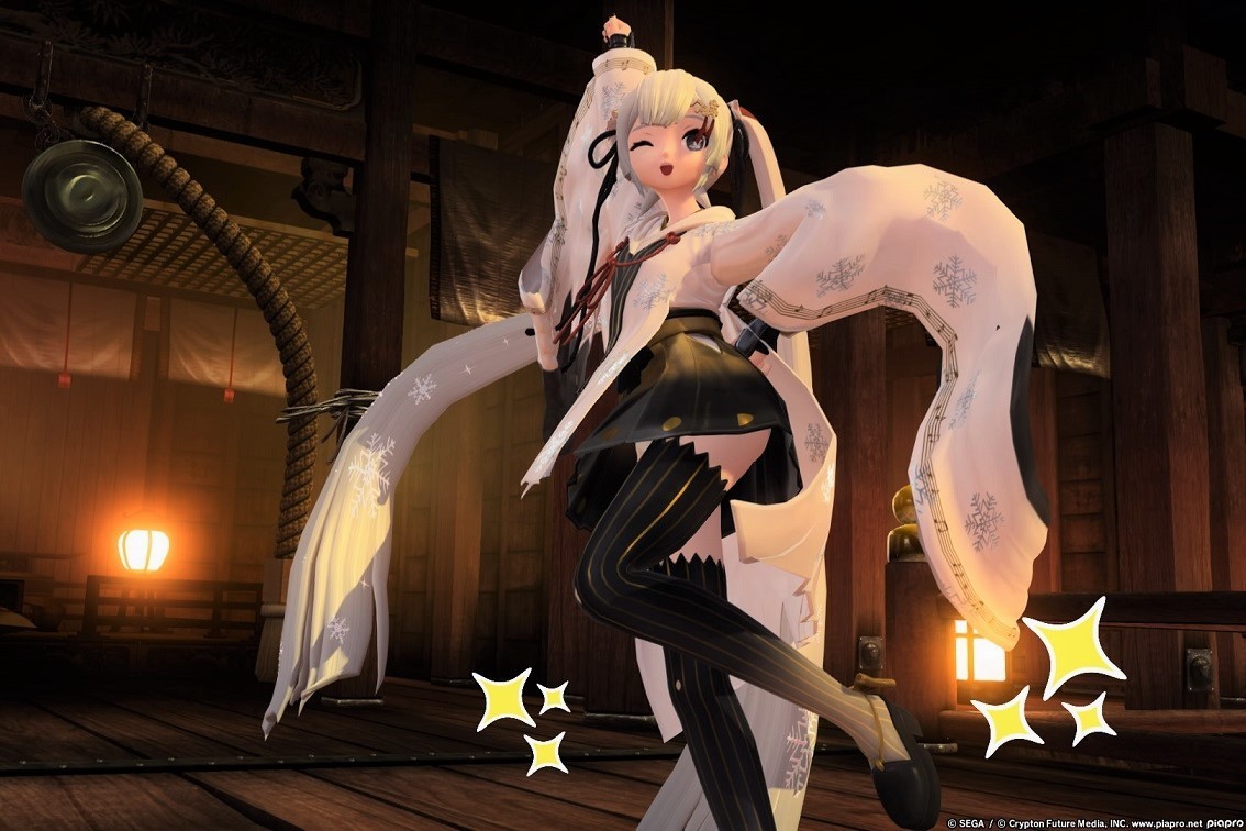 初音ミクDIVAFT No.34 タンチョウ巫女さん: つり銭をとりもどす