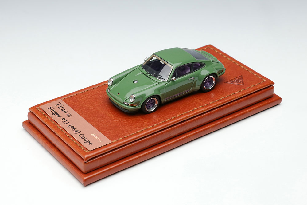 TM001I Titan64 1/64 Singer 911 (964) Coupe モスグリーン【TM001I
