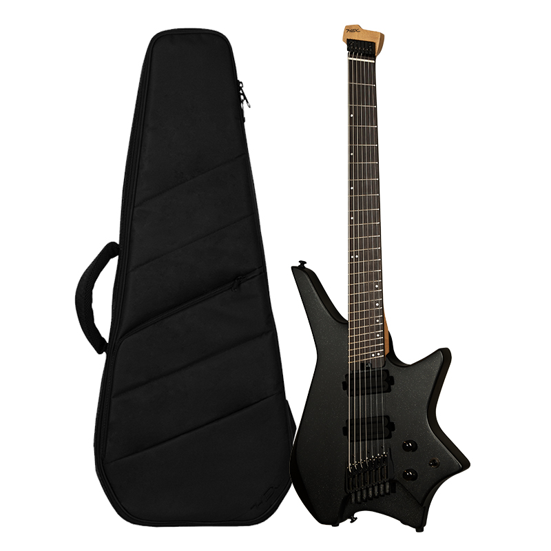 Hex Z507 S/GB 7-String Electric Guitar with Deluxe Bag, Galaxy Black