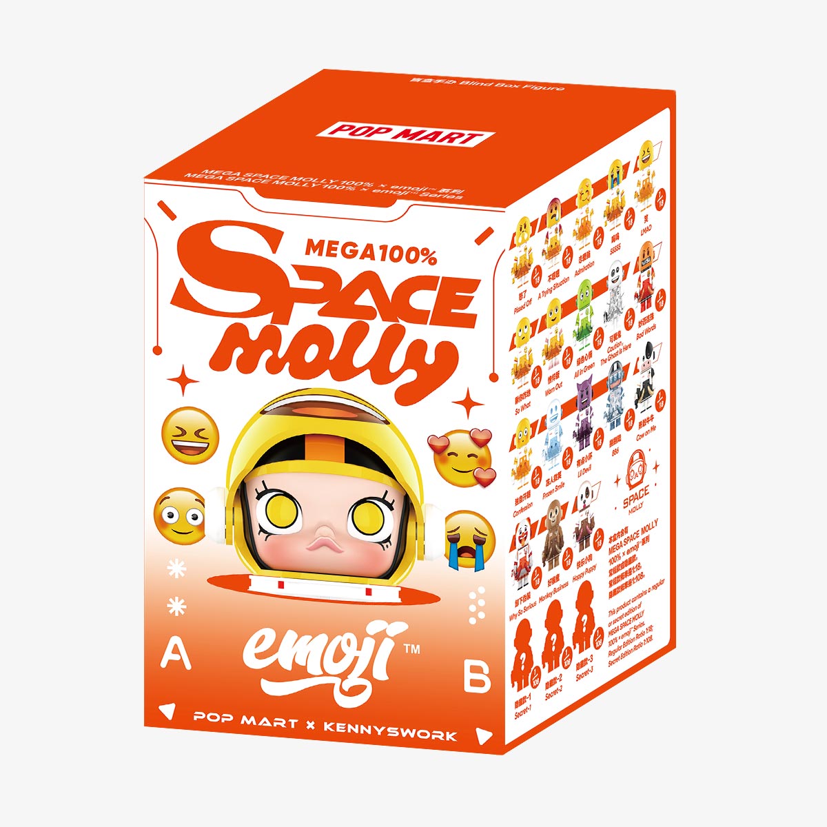 MEGA SPACE MOLLY 100% × Emoji™ Series - Trendy Toy Box – JB Blind Box