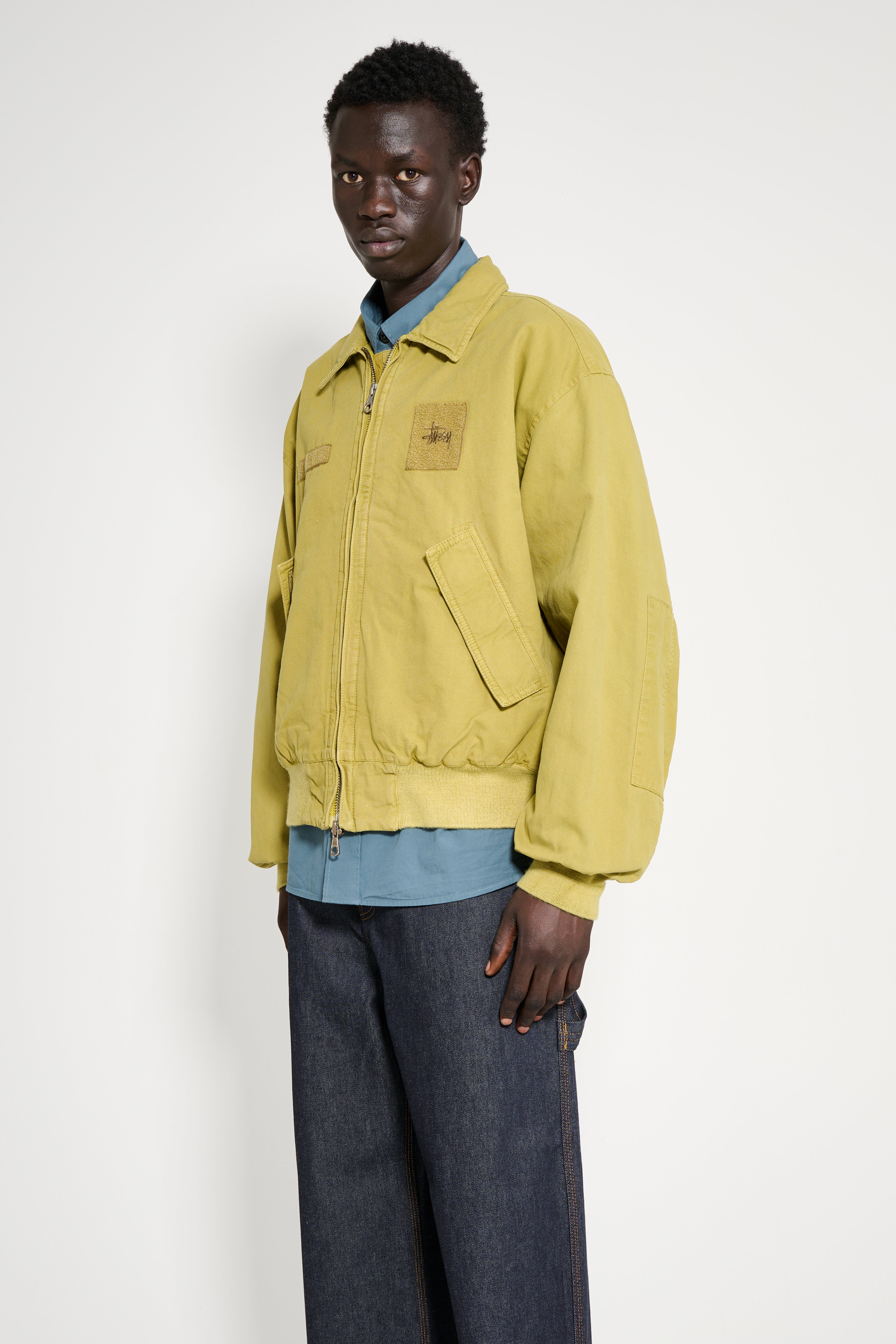Stüssy Flight Bomber Jacket Golden Olive – Très Bien