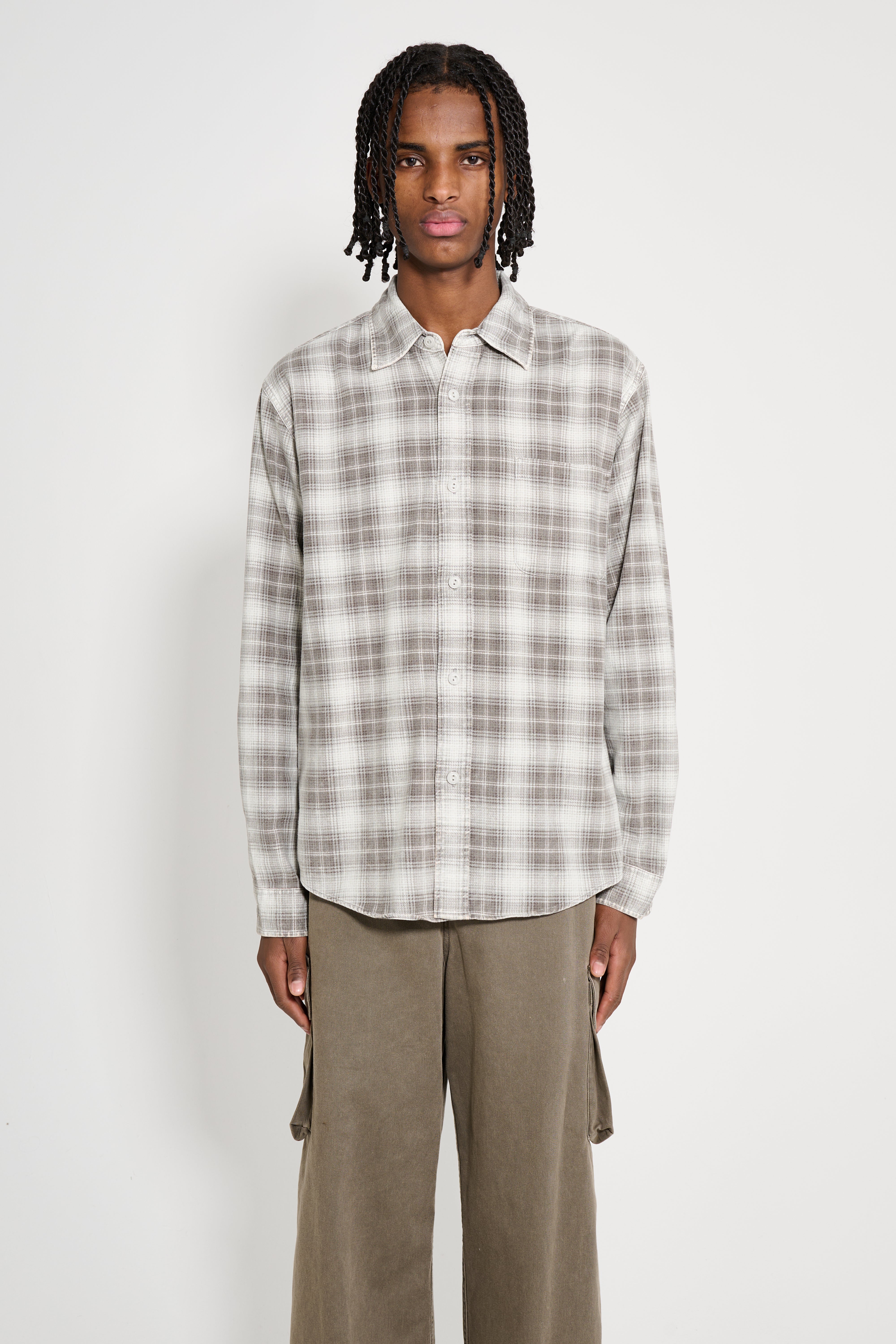 Stüssy Dax Plaid Shirt Brown – Très Bien