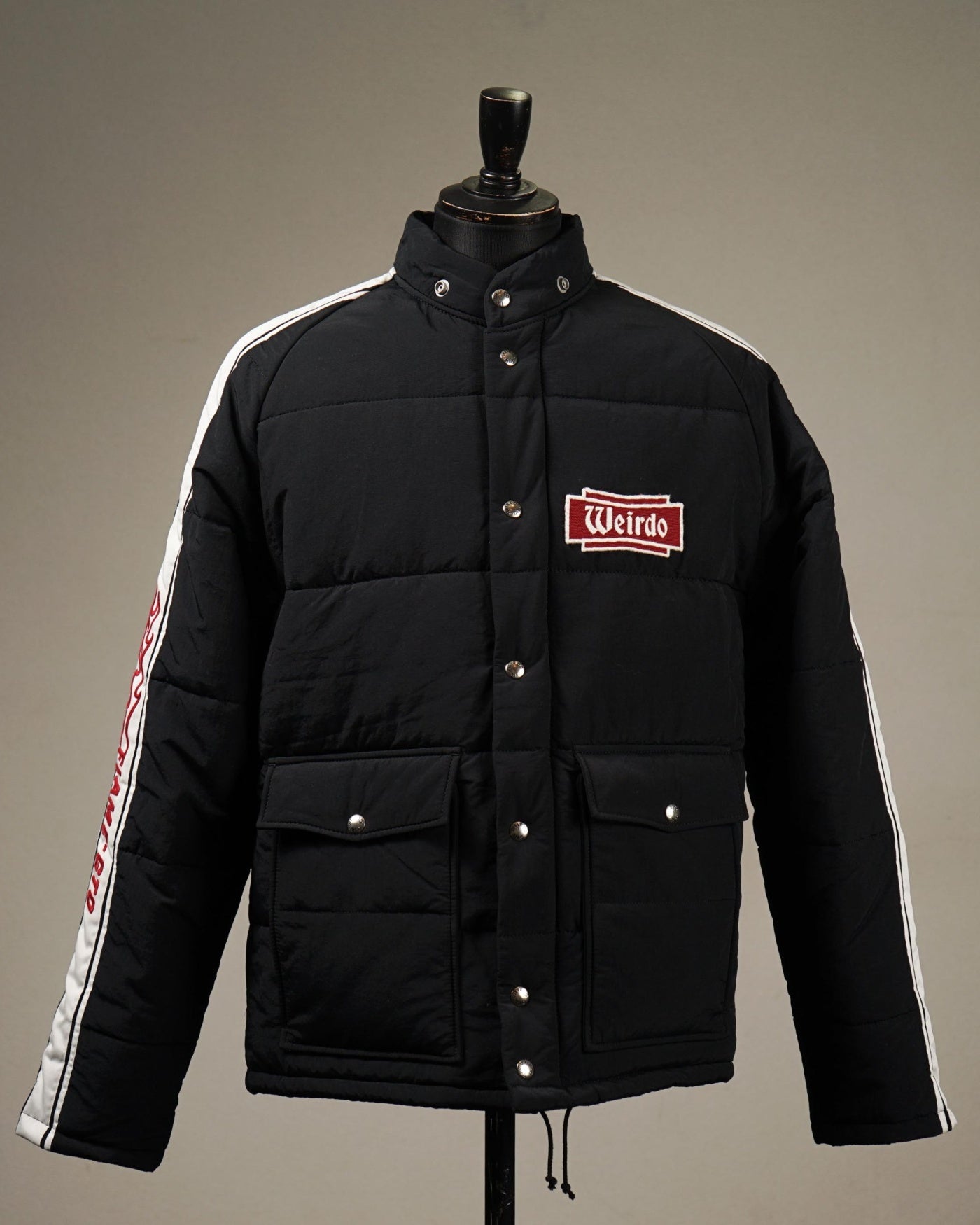 WEIRDO | FLAME - RACING JACKET - Black ウィアード レーシング