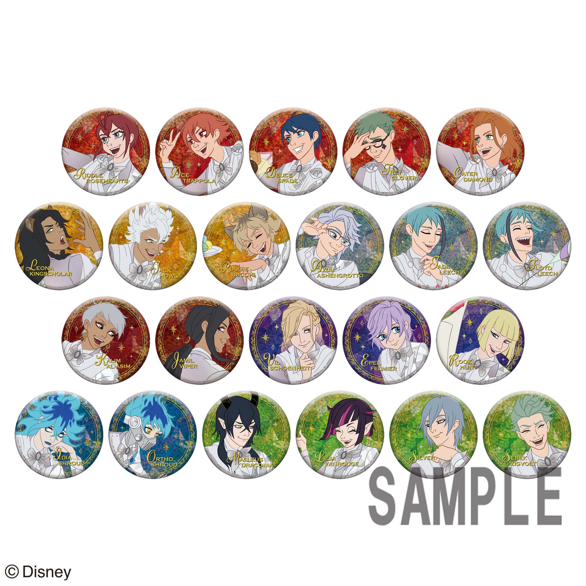 ホログラム缶バッジ～Disney100～【ナムコ限定】 | ツイステグッズ情報