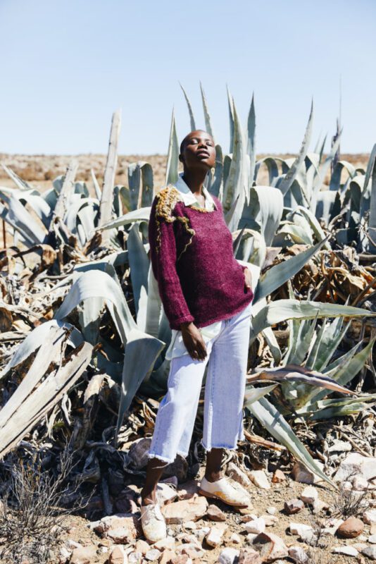 FVH X LM knits mohair with heritage of local craft and Karoo
