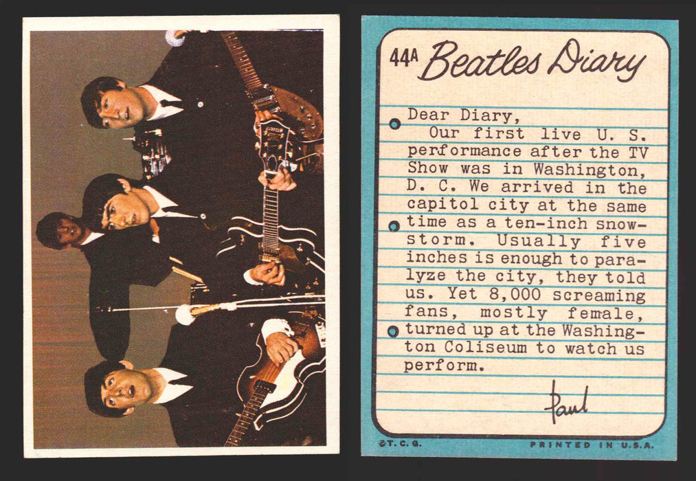 Beatles Diary Topps 1964 Vintage Trading Cards You Pick Singles