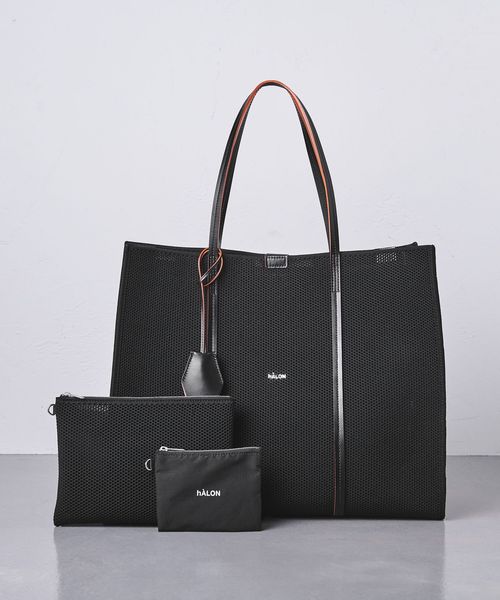 hALON＞ スクエア メッシュ トートバッグ Lサイズ